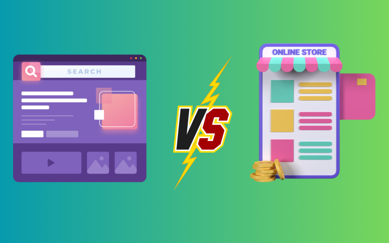 Website vs Online Store